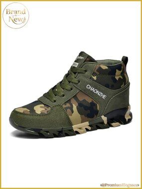 Women's Hidden Heel Sneakers Camouflage Hiking Running Shoes 6cm Lift